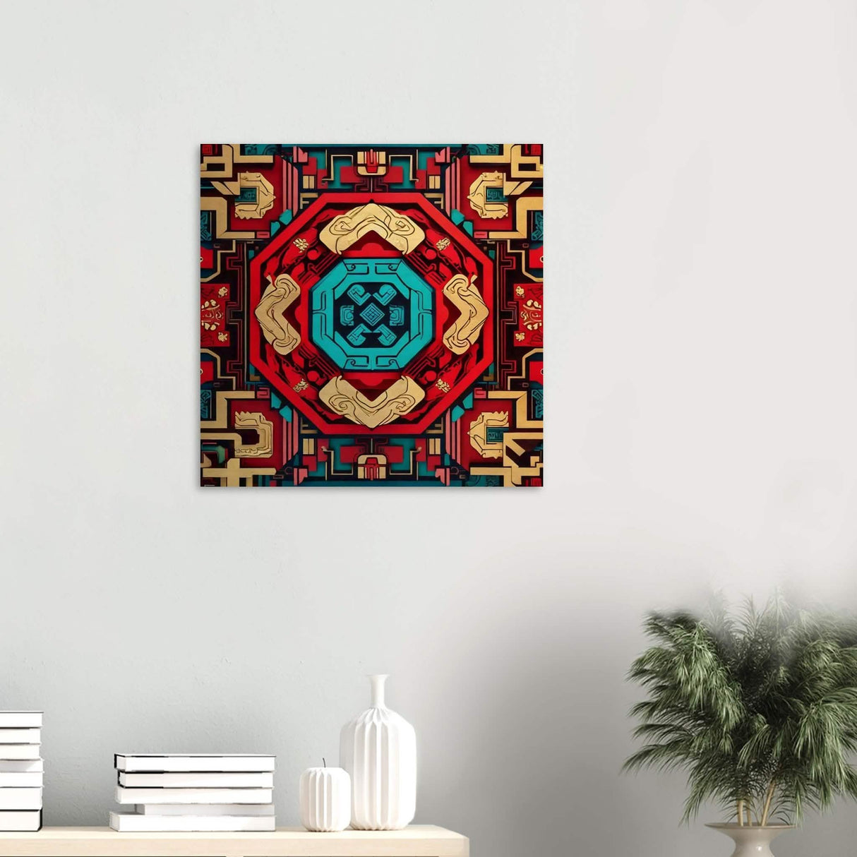 Da Vinci Geometric Modern Art - Wood Prints - 60x60 cm / 24x24″ - 10 mm