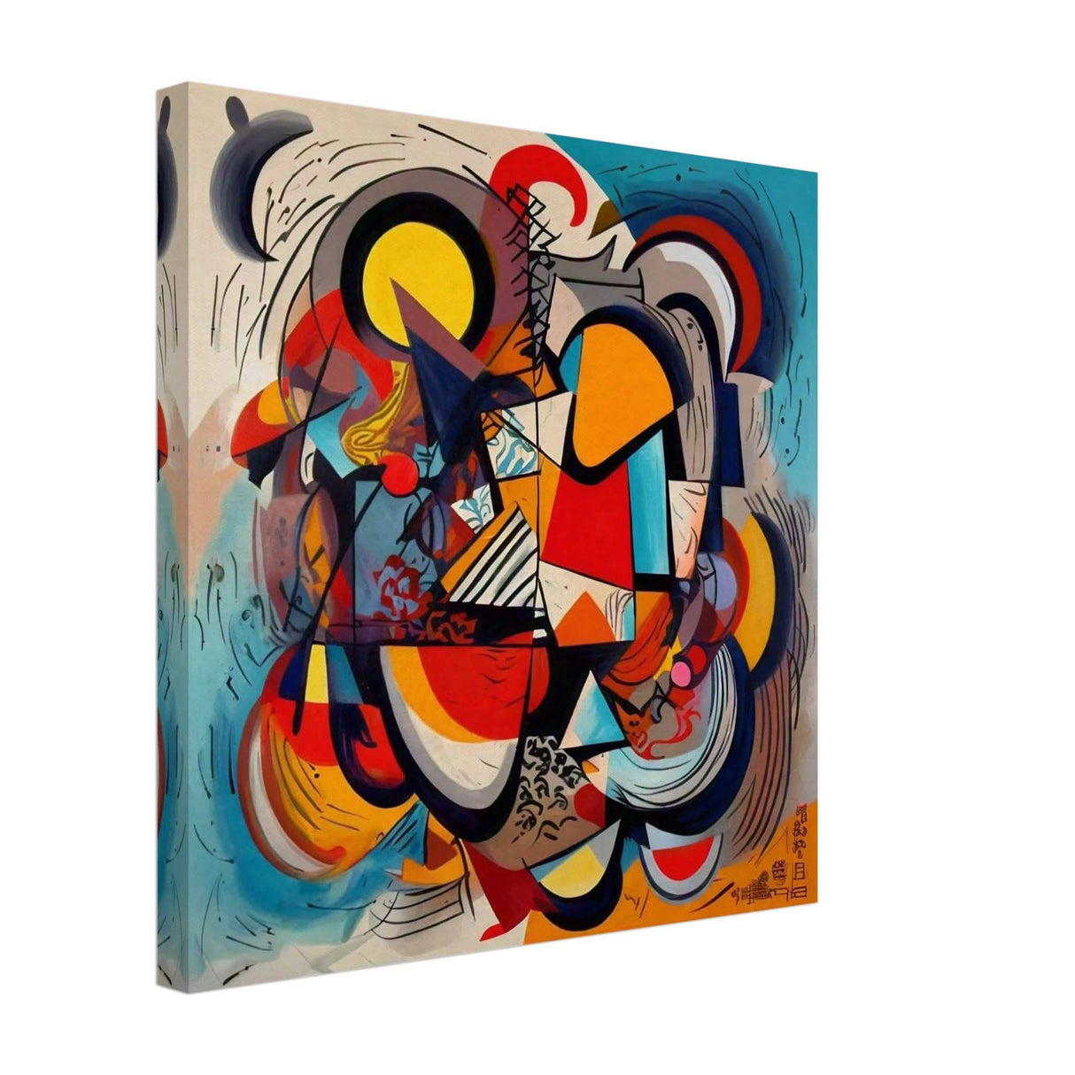 Da Vinci Geometric Modern Art - Canvas - 40x40 cm / 16x16″ - Slim