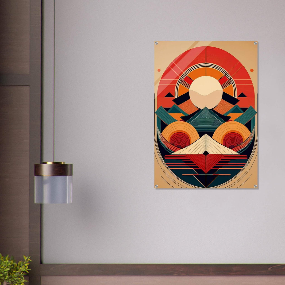 Da Vinci Geometric Modern Art - Acrylic Print - 70x100 cm / 28x40″ -