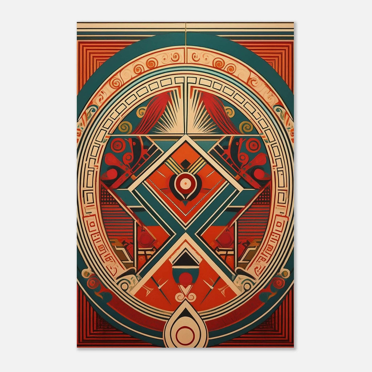 Da Vinci Geometric Modern Art - Aluminum Print - 50x75 cm / 20x30″ -