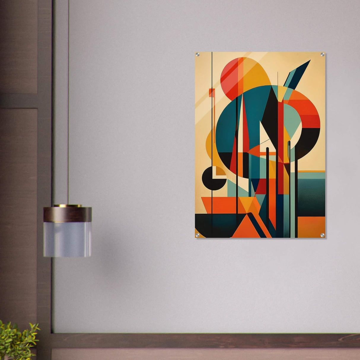 Da Vinci Geometric Modern Art - Acrylic Print - 70x100 cm / 28x40″ -