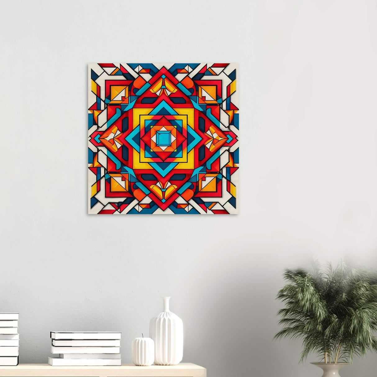 Da Vinci Geometric Modern Art - Wood Prints - 60x60 cm / 24x24″ - 10 mm