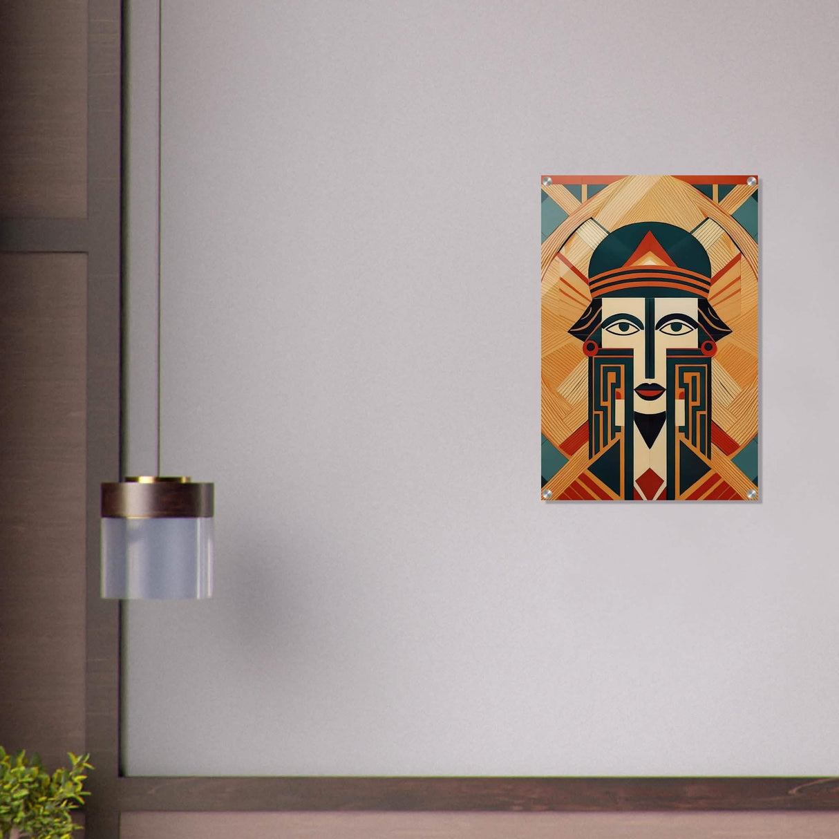 Da Vinci Geometric Modern Art - Acrylic Print - 50x75 cm / 20x30″ -