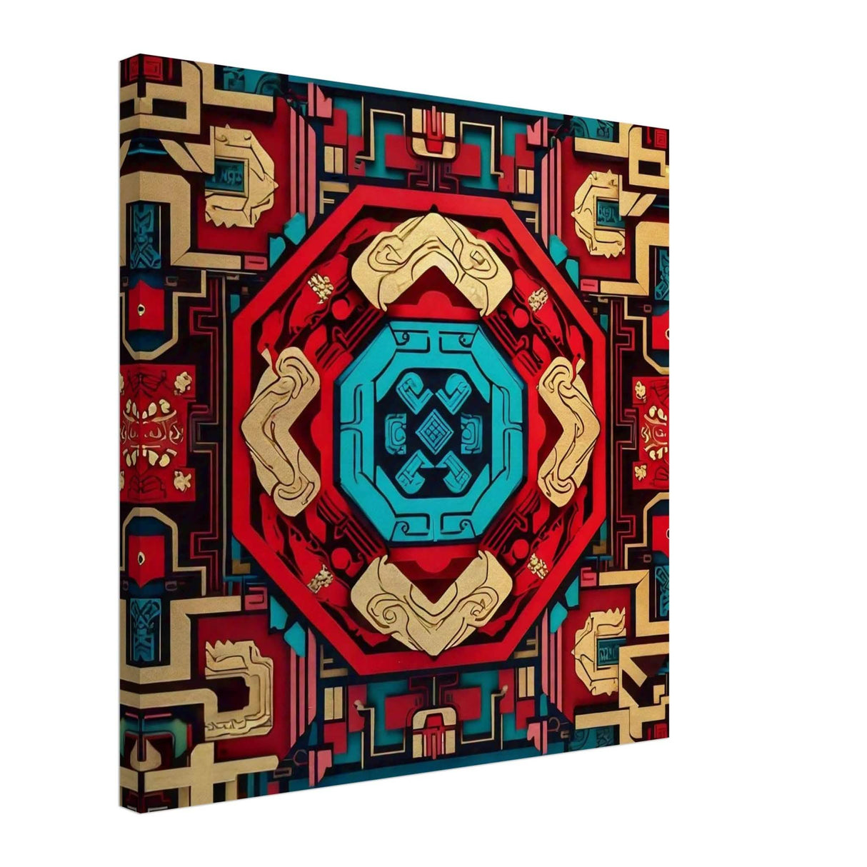 Da Vinci Geometric Modern Art - Canvas - 60x60 cm / 24x24″ - Thick