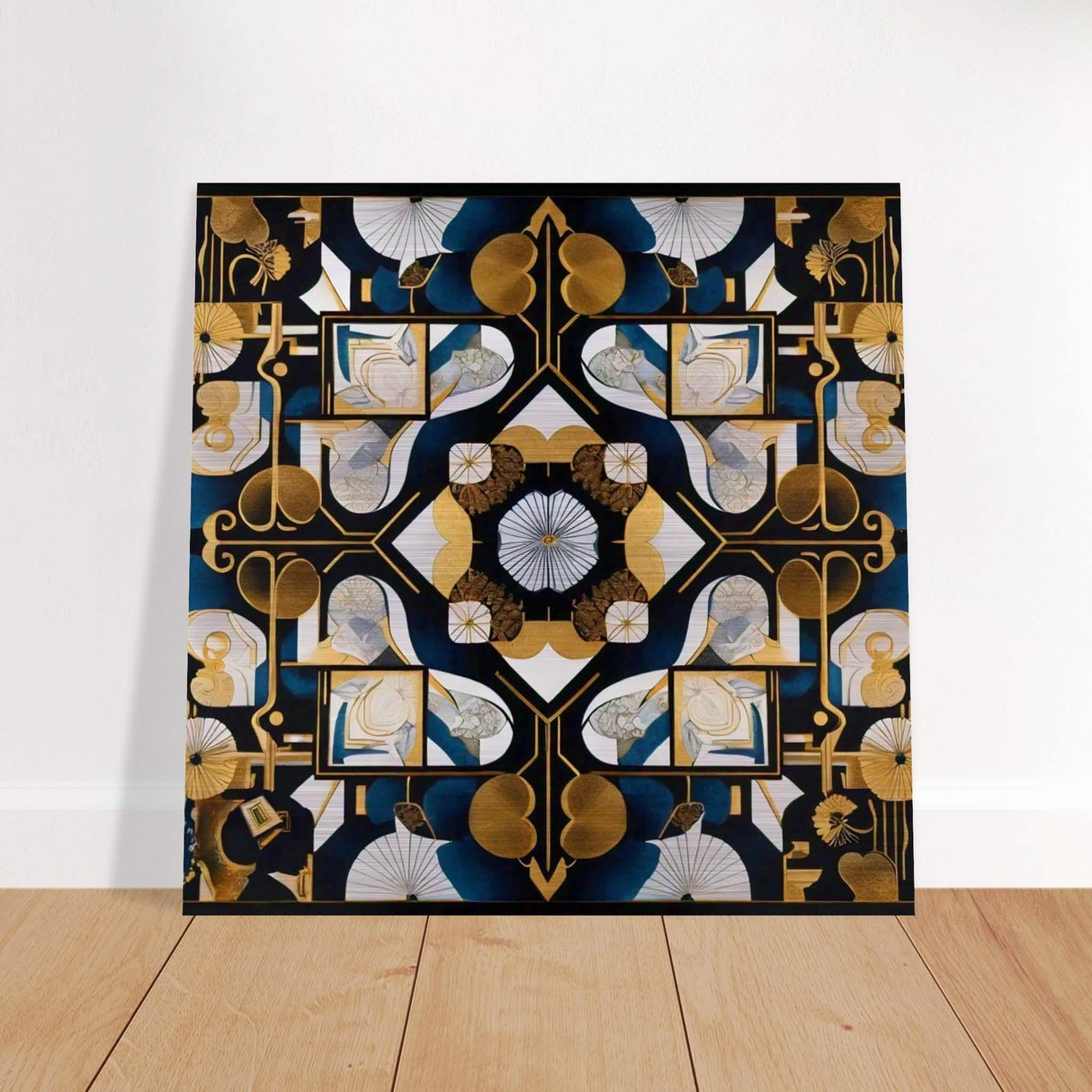 Da Vinci Geometric Modern Art - Brushed Aluminum Print - 60x60 cm / 24x24″ -