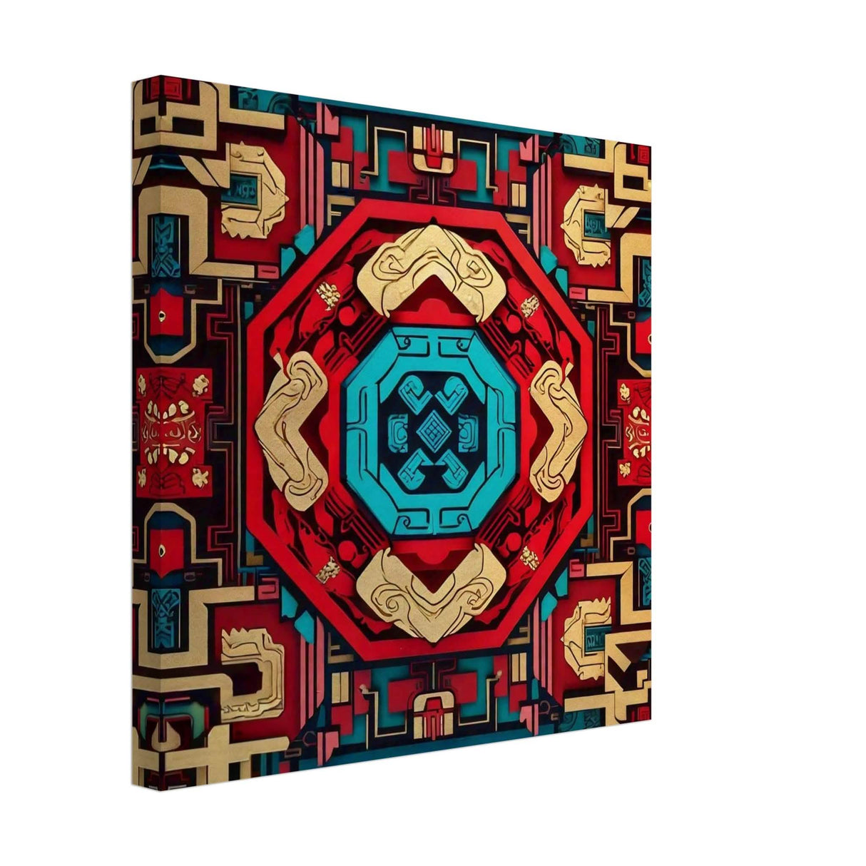 Da Vinci Geometric Modern Art - Canvas - 40x40 cm / 16x16″ - Thick