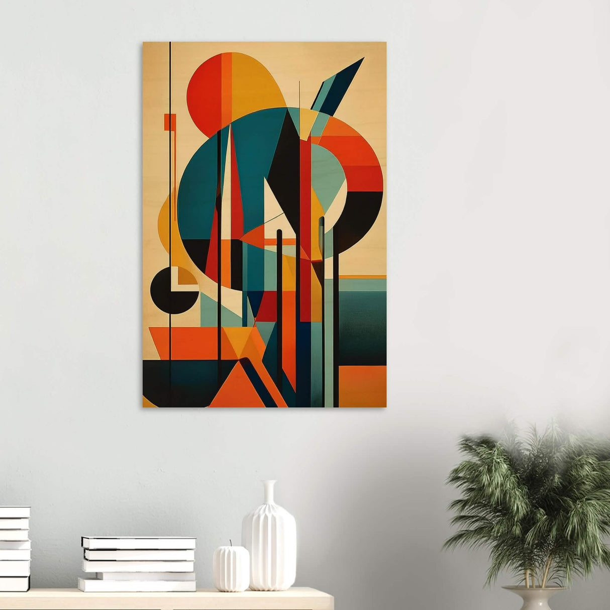 Da Vinci Geometric Modern Art - Wood Prints - 60x90 cm / 24x36″ - 20 mm