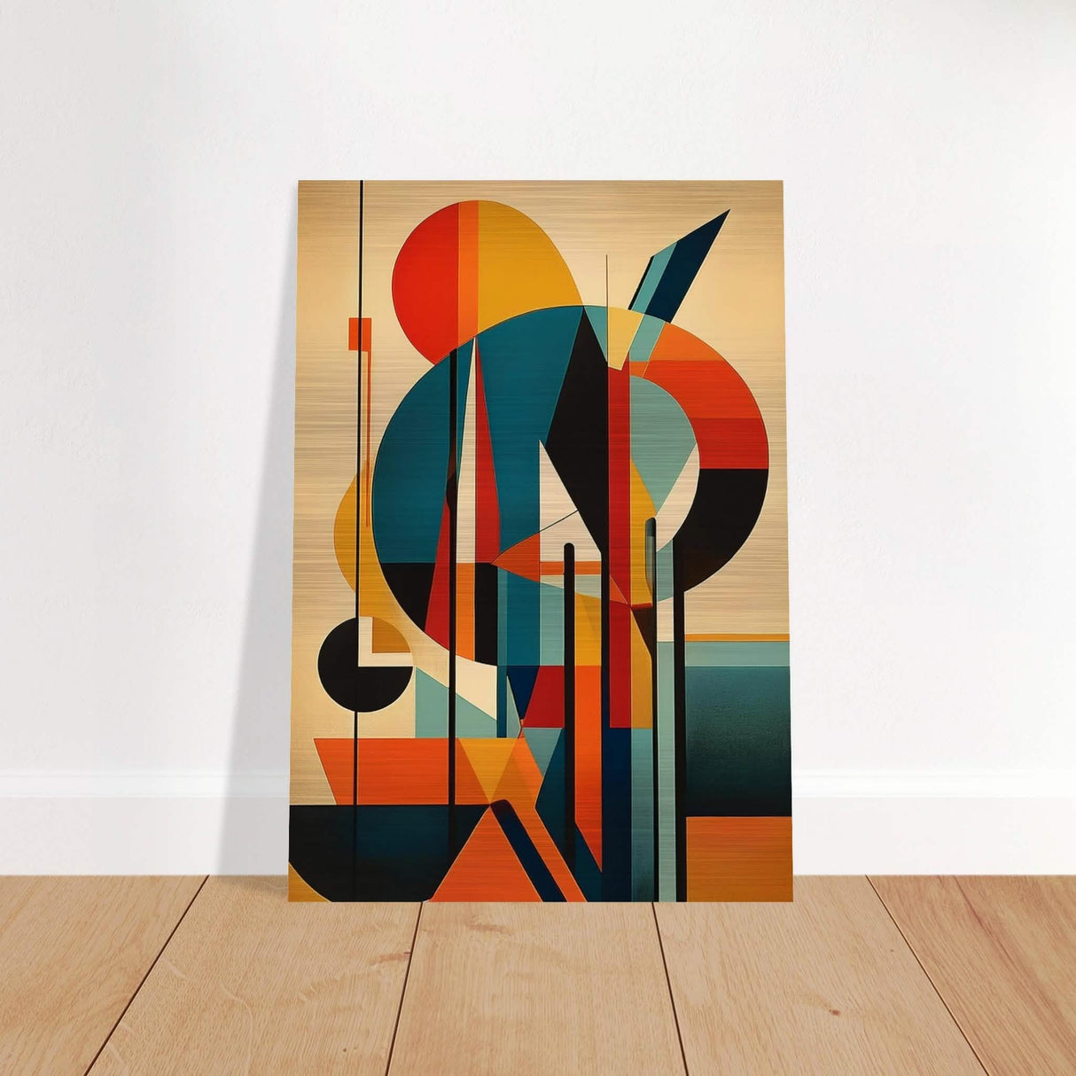 Da Vinci Geometric Modern Art - Brushed Aluminum Print - 70x100 cm / 28x40″ -