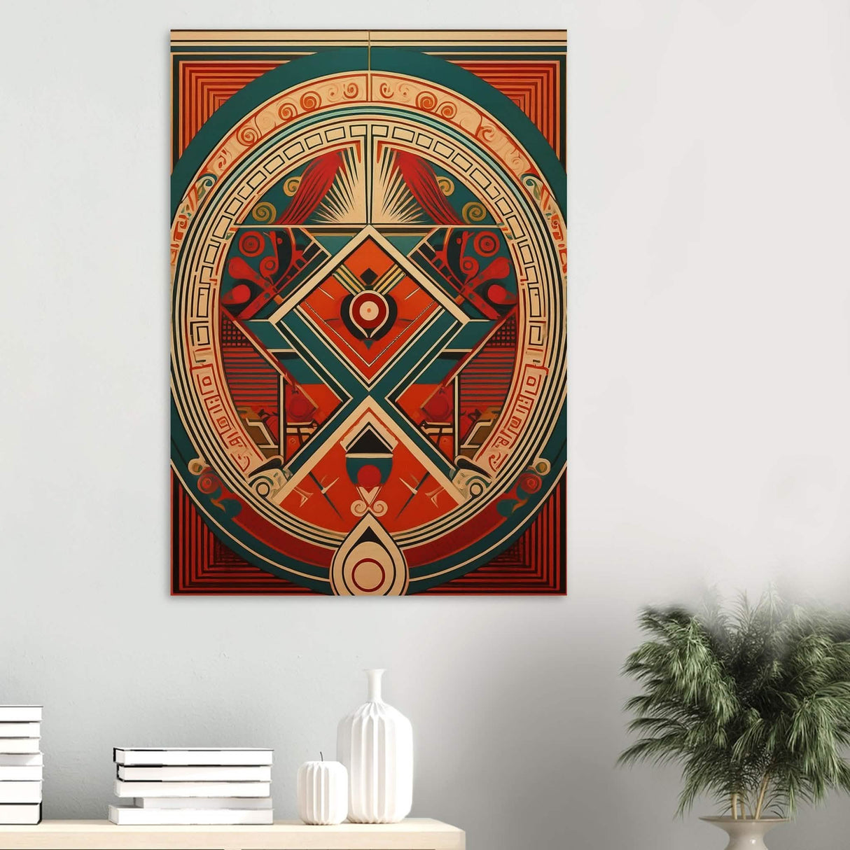 Da Vinci Geometric Modern Art - Wood Prints - 70x100 cm / 28x40″ - 20 mm