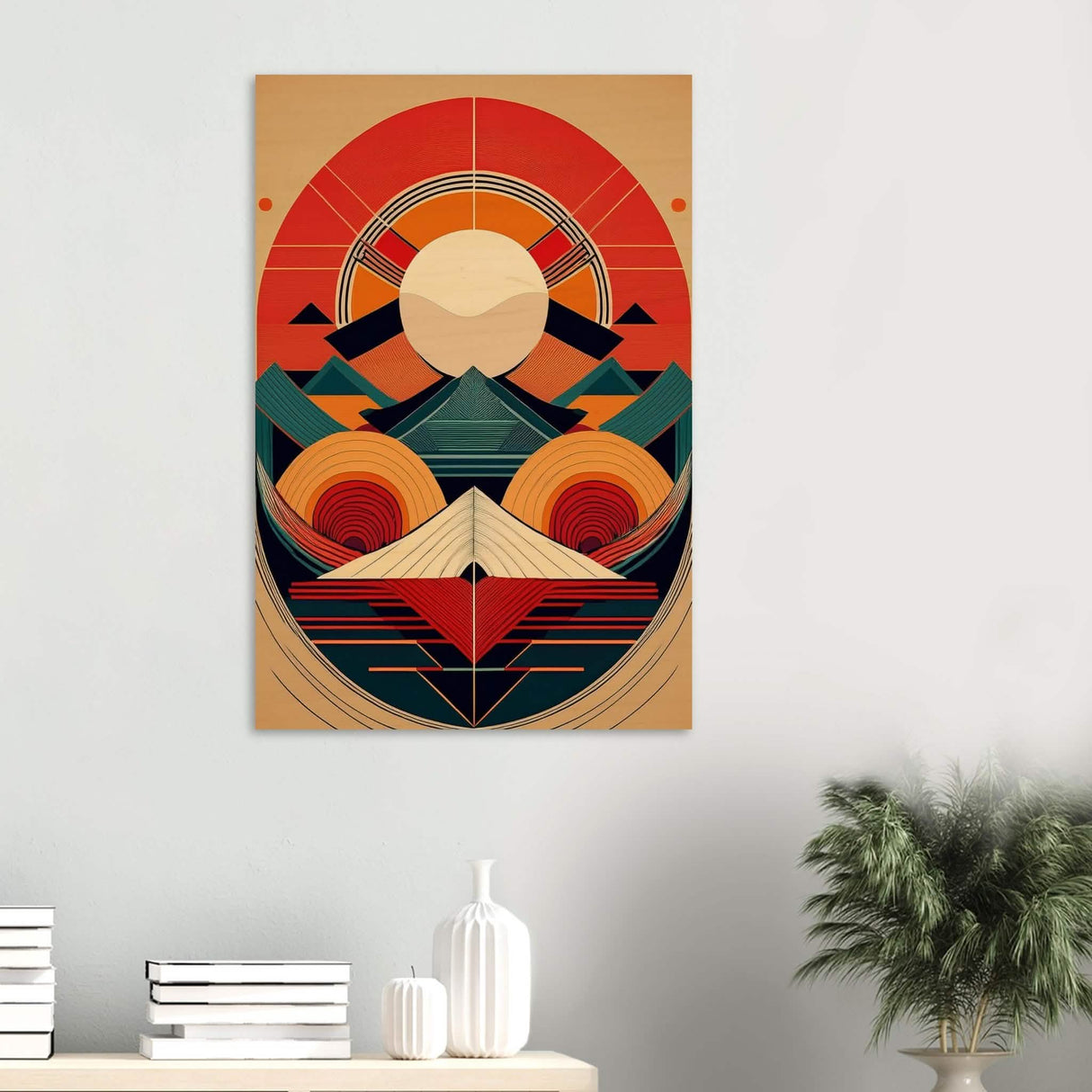 Da Vinci Geometric Modern Art - Wood Prints - 60x90 cm / 24x36″ - 20 mm