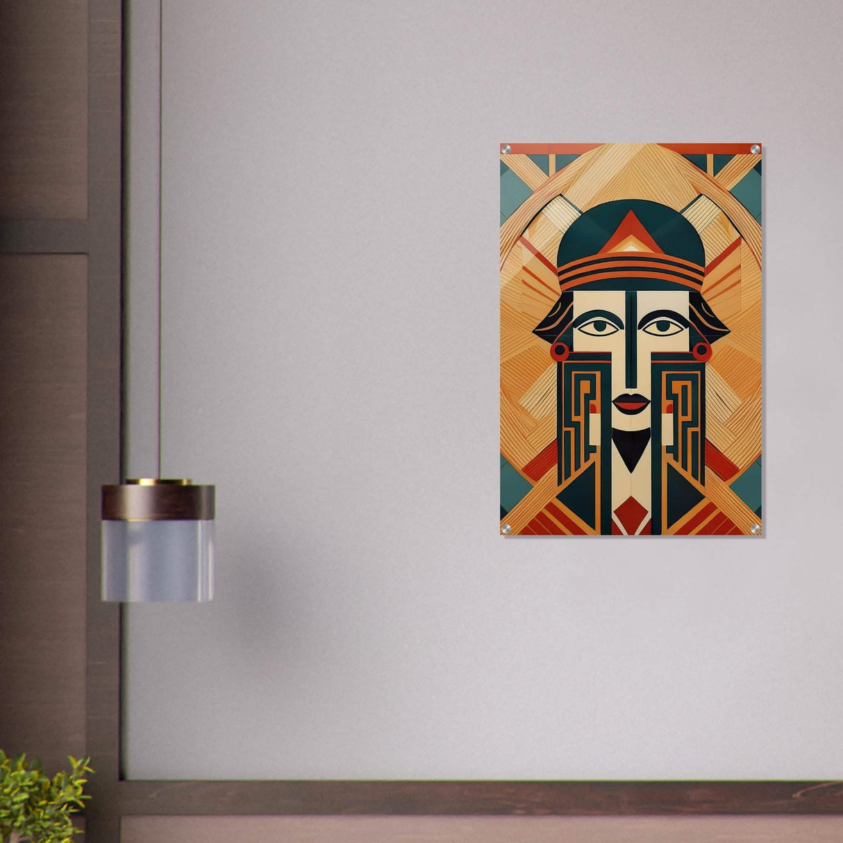 Da Vinci Geometric Modern Art - Acrylic Print - 60x90 cm / 24x36″ -