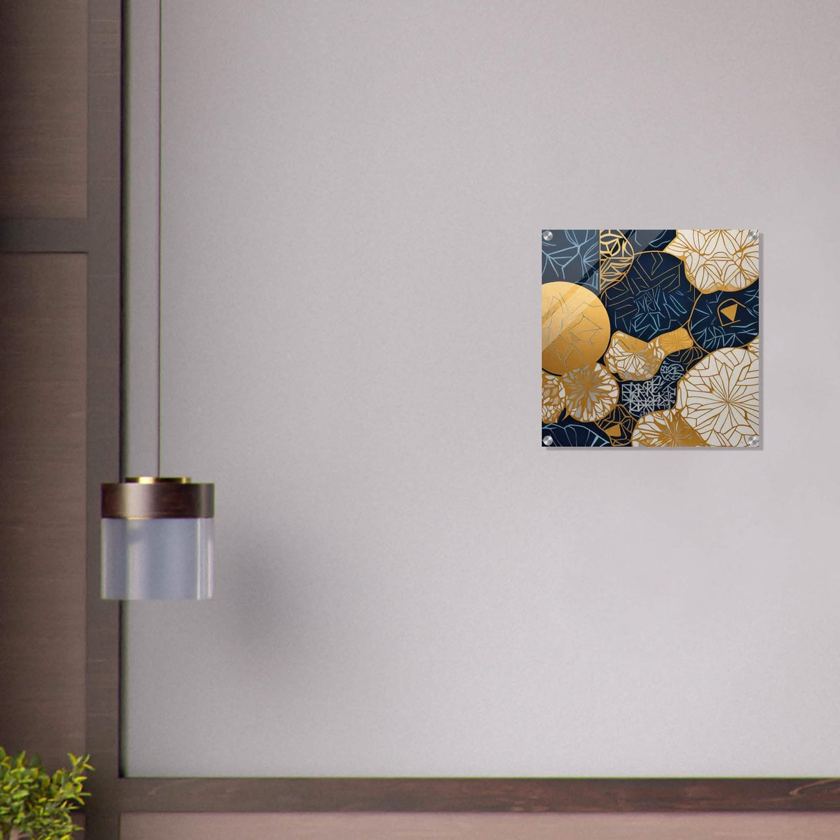 Da Vinci Geometric Modern Art - Acrylic Print - 50x50 cm / 20x20″ -