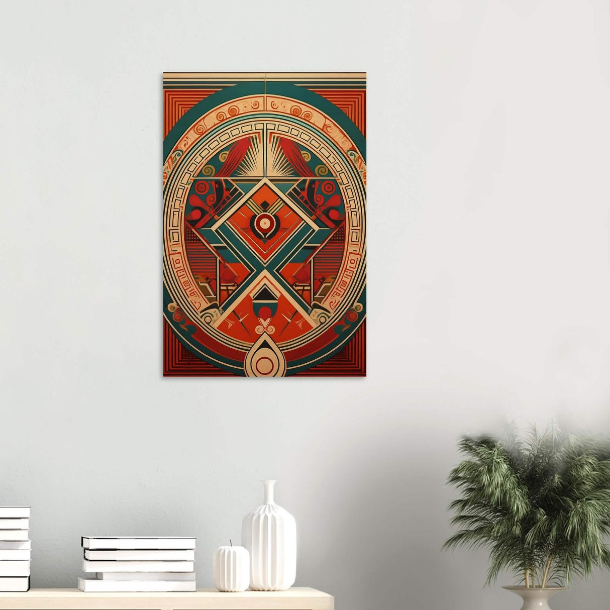 Da Vinci Geometric Modern Art - Wood Prints - 50x75 cm / 20x30″ - 10 mm