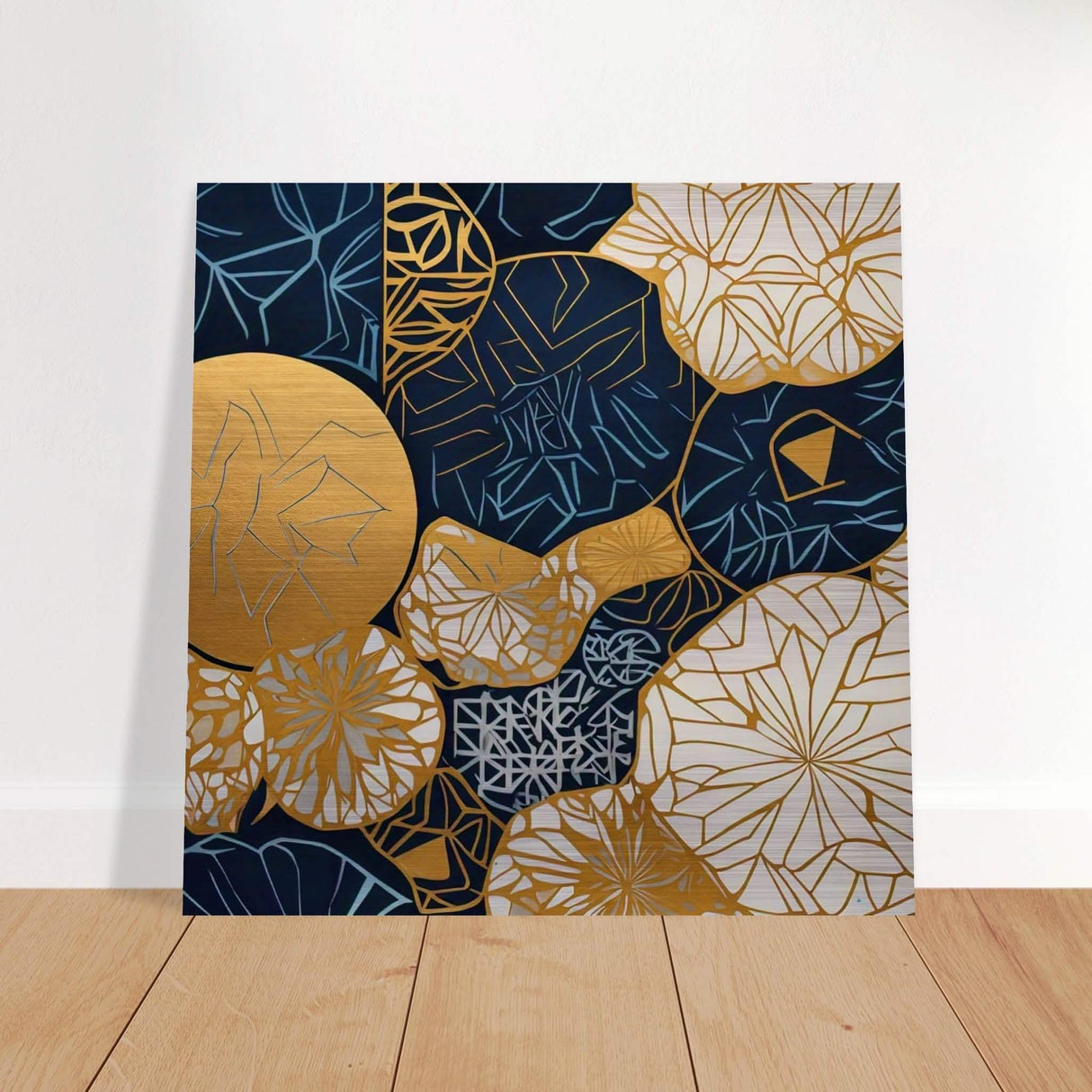 Da Vinci Geometric Modern Art - Brushed Aluminum Print - 50x50 cm / 20x20″ -