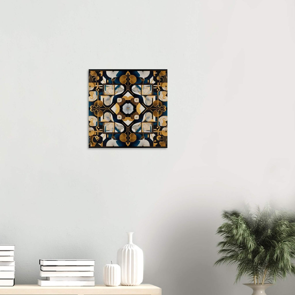 Da Vinci Geometric Modern Art - Wood Prints - 40x40 cm / 16x16″ - 20 mm