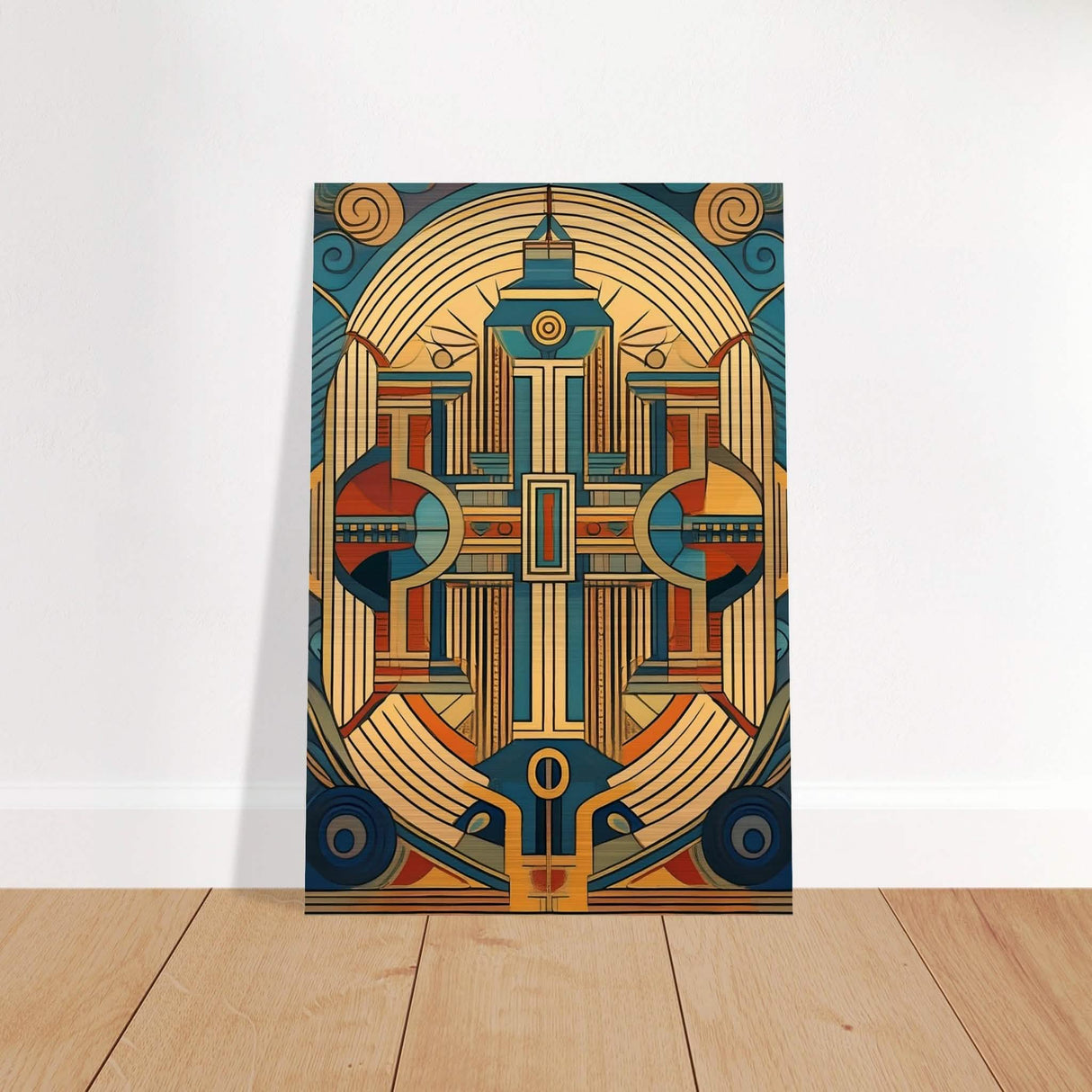 Da Vinci Geometric Modern Art - Brushed Aluminum Print - 40x60 cm / 16x24″ -