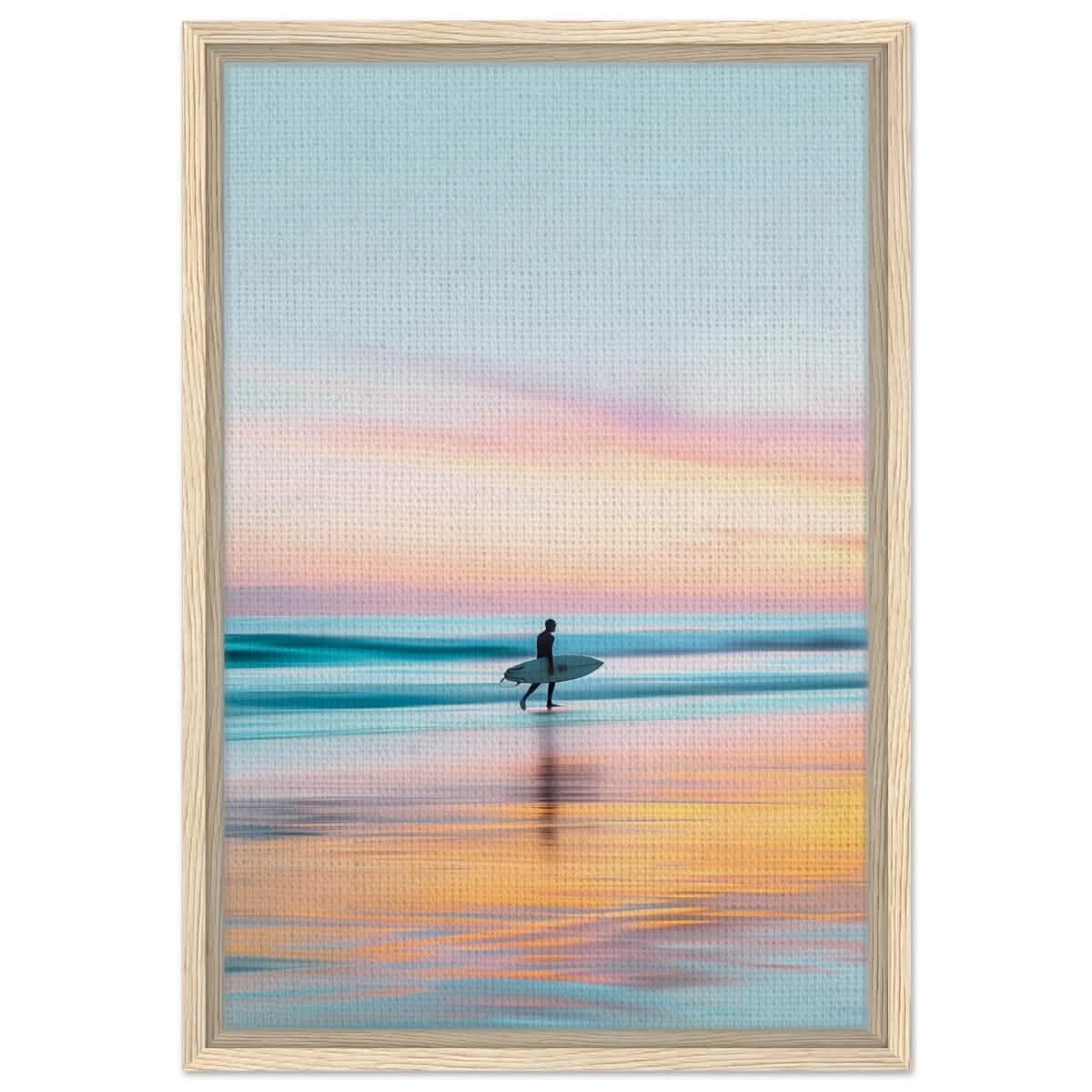 Da Vinci Landscape Nature Wall art print - Framed Canvas - 40x60 cm / 16x24″ - Wood frame