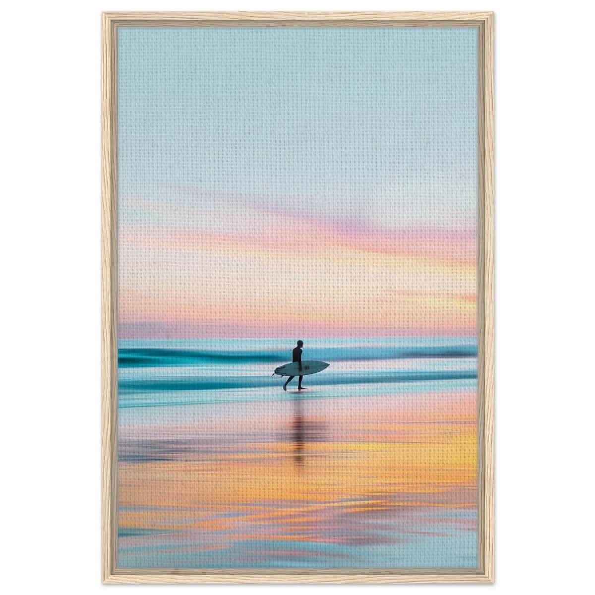 Da Vinci Landscape Nature Wall art print - Framed Canvas - 60x90 cm / 24x36″ - Wood frame