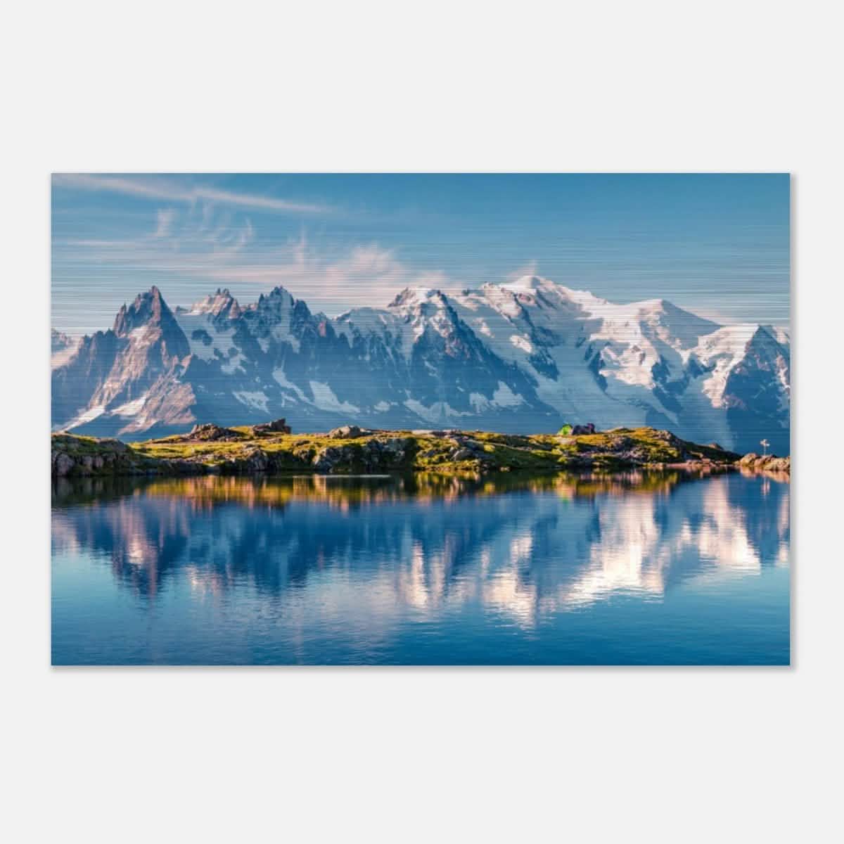 Da Vinci Landscape Nature Wall art print - Brushed Aluminum Print - 60x90 cm / 24x36″ -