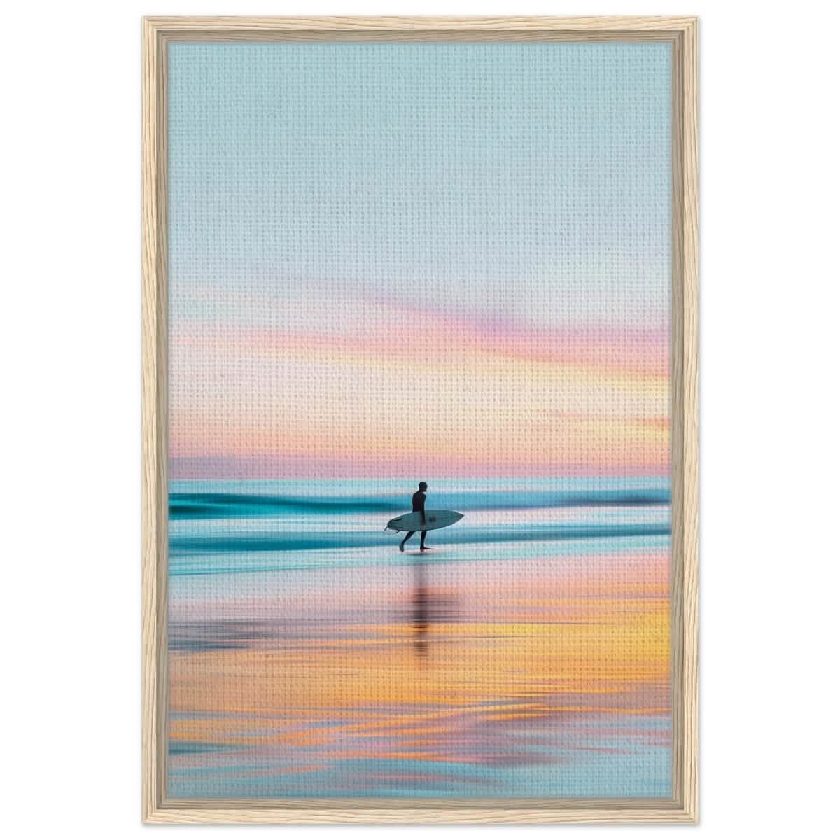 Da Vinci Landscape Nature Wall art print - Framed Canvas - 50x75 cm / 20x30″ - Wood frame