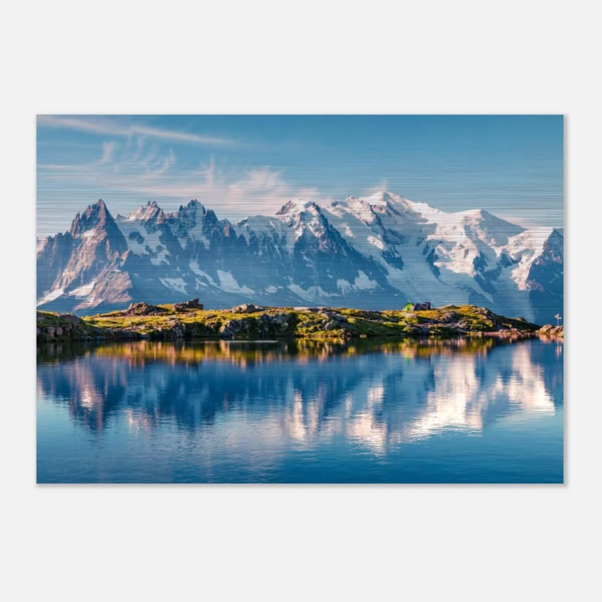 Da Vinci Landscape Nature Wall art print - Brushed Aluminum Print - 70x100 cm / 28x40″ -