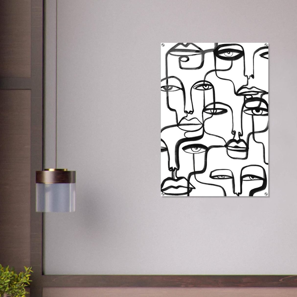 Da Vinci Minimalist Modern Art - Acrylic Print - 70x100 cm / 28x40″ -