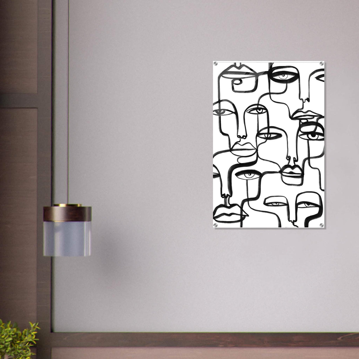 Da Vinci Minimalist Modern Art - Acrylic Print - 60x90 cm / 24x36″ -