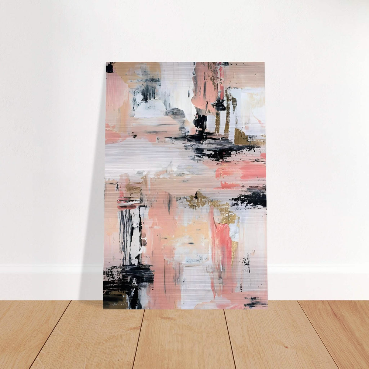 Da Vinci Minimalist Modern Art - Brushed Aluminum Print - 50x75 cm / 20x30″ -