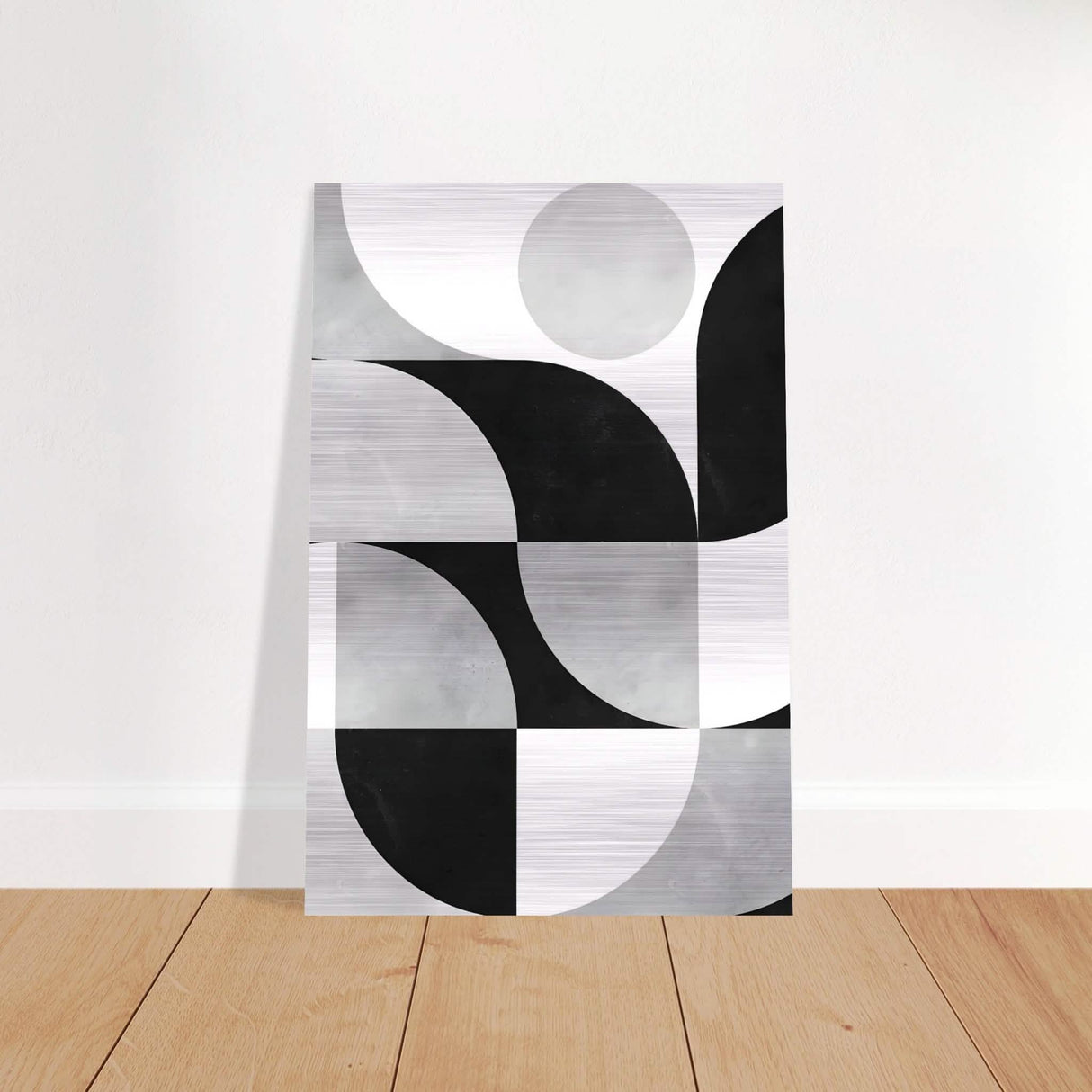 Da Vinci Minimalist Modern Art - Brushed Aluminum Print - 60x90 cm / 24x36″ -