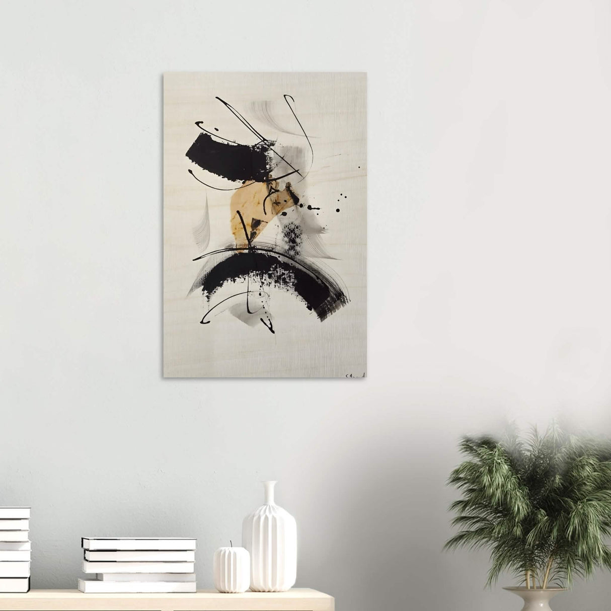 Da Vinci Minimalist Modern Art - Wood Prints - 50x75 cm / 20x30″ - 10 mm