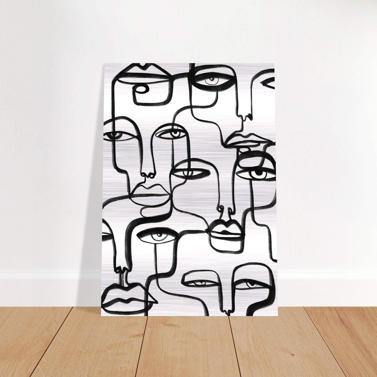 Da Vinci Minimalist Modern Art - Brushed Aluminum Print - 70x100 cm / 28x40″ -