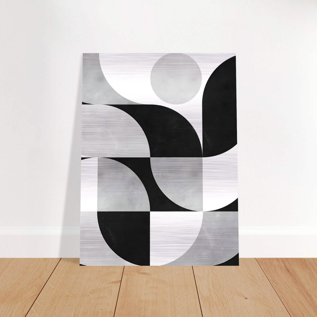 Da Vinci Minimalist Modern Art - Brushed Aluminum Print - 60x80 cm / 24x32″ -