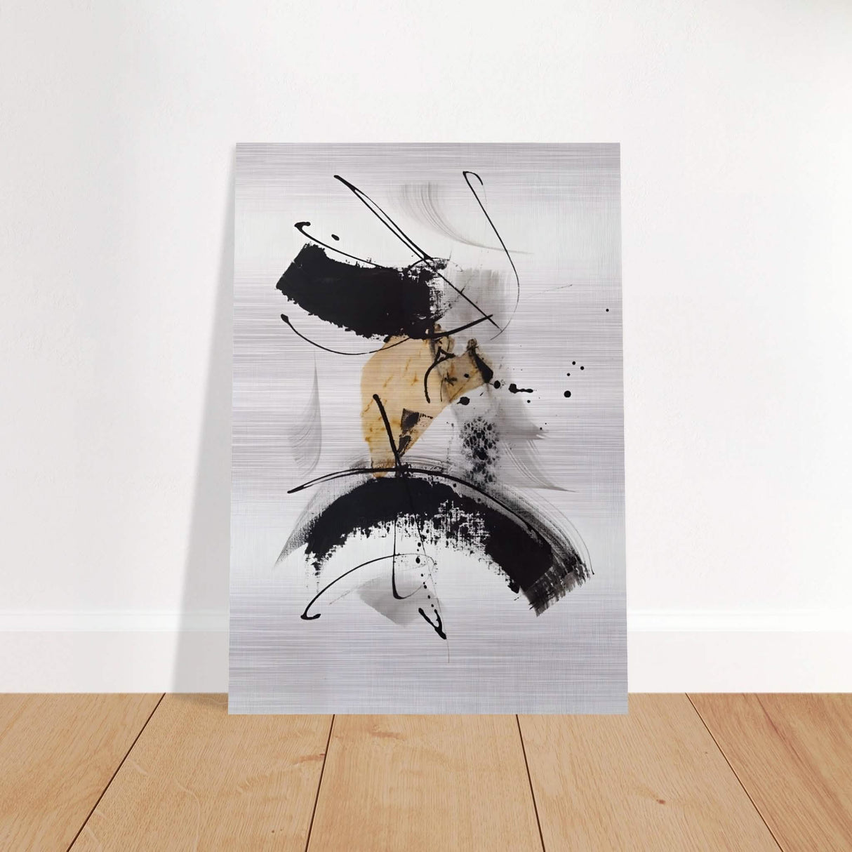 Da Vinci Minimalist Modern Art - Brushed Aluminum Print - 70x100 cm / 28x40″ -