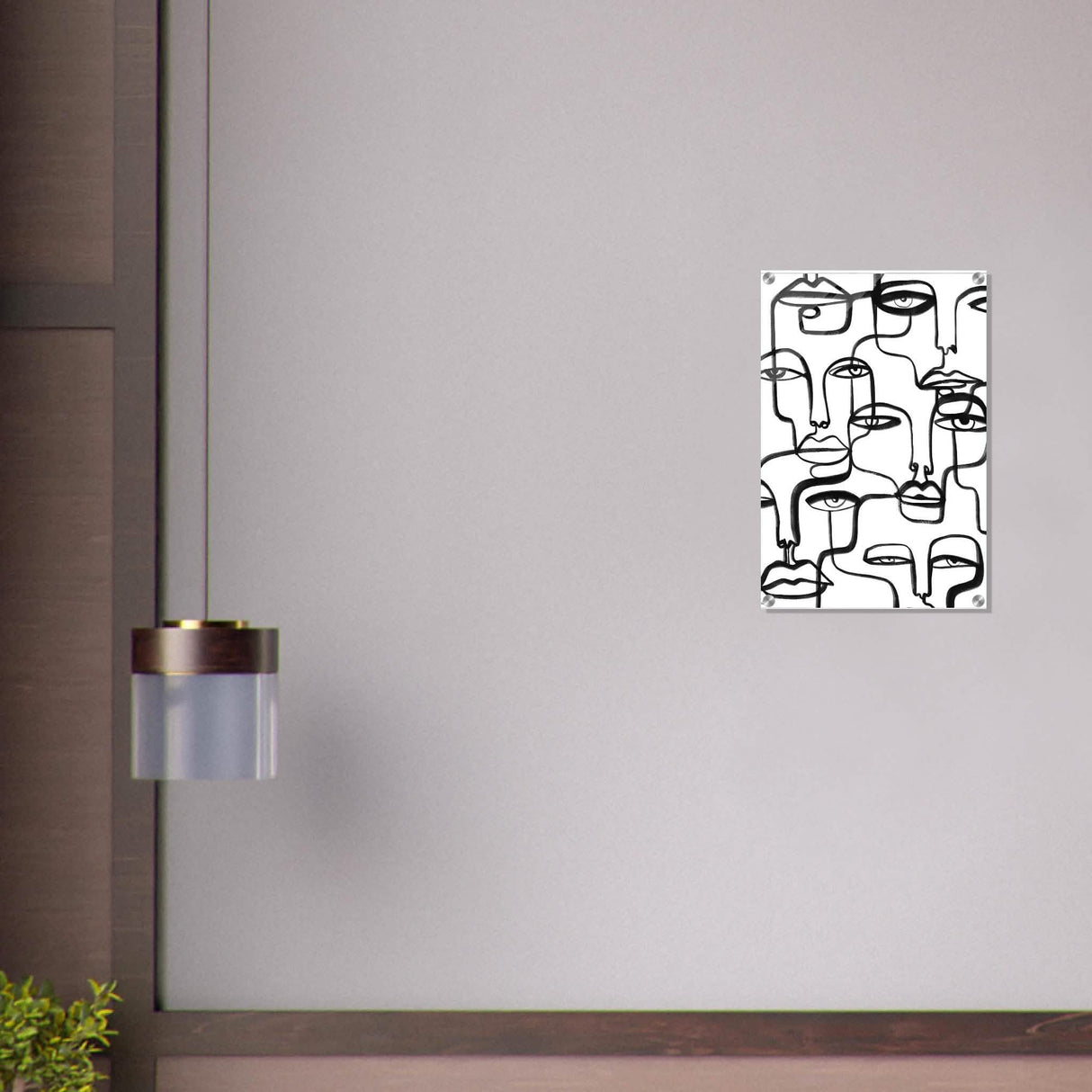 Da Vinci Minimalist Modern Art - Acrylic Print - 40x60 cm / 16x24″ -