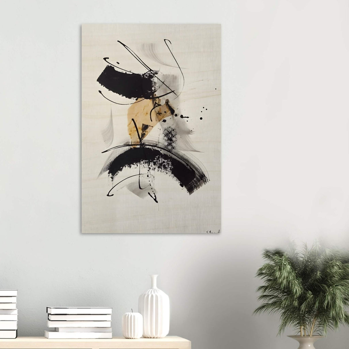 Da Vinci Minimalist Modern Art - Wood Prints - 60x90 cm / 24x36″ - 10 mm