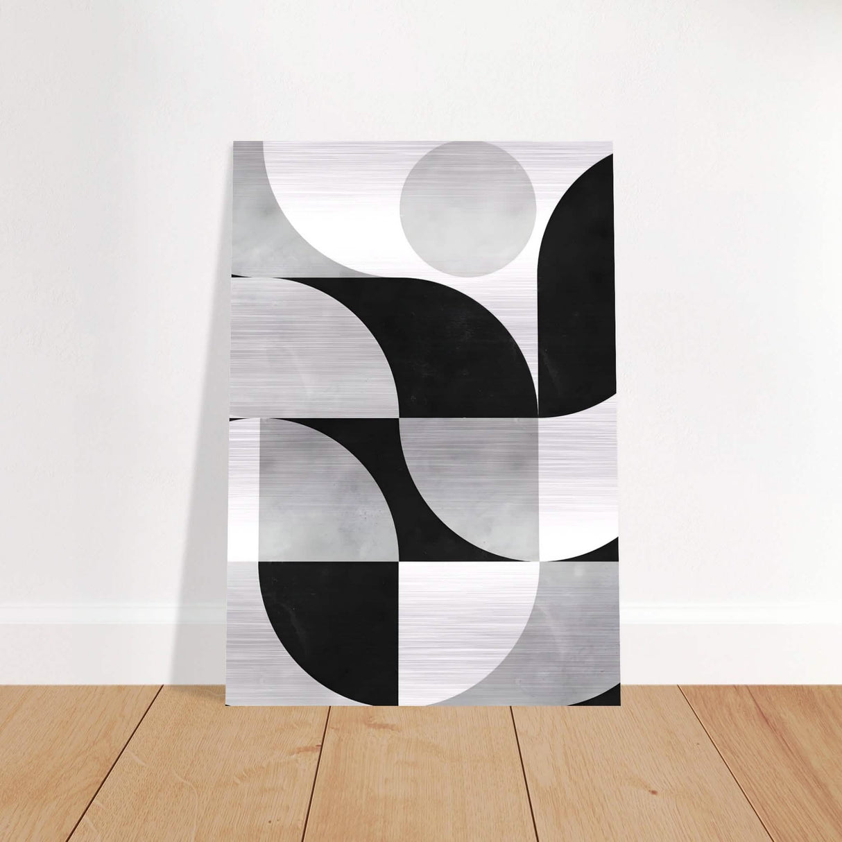 Da Vinci Minimalist Modern Art - Brushed Aluminum Print - 70x100 cm / 28x40″ -