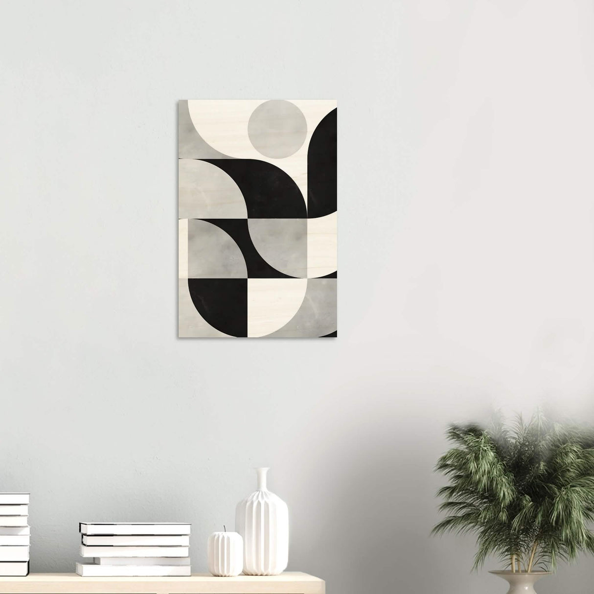 Da Vinci Minimalist Modern Art - Wood Prints - 40x60 cm / 16x24″ - 20 mm