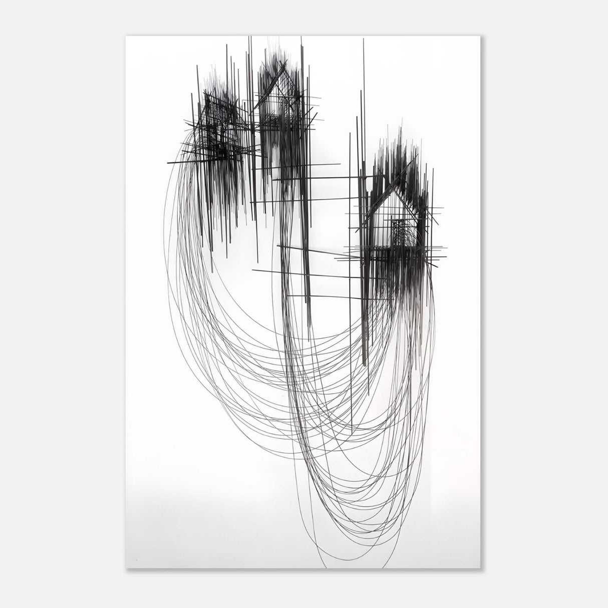 Da Vinci Minimalist Modern Art - Aluminum Print - 60x90 cm / 24x36″ -