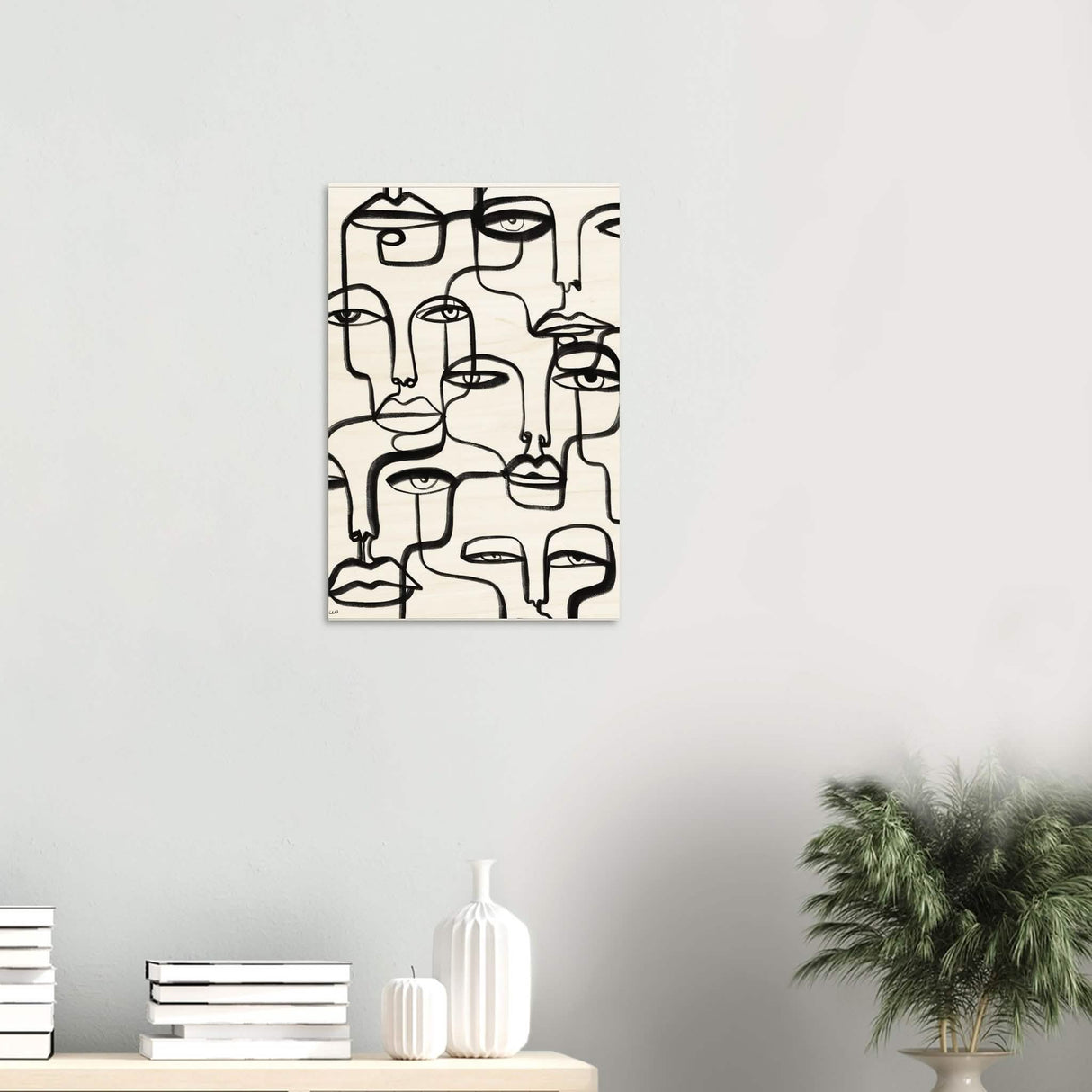 Da Vinci Minimalist Modern Art - Wood Prints - 40x60 cm / 16x24″ - 10 mm