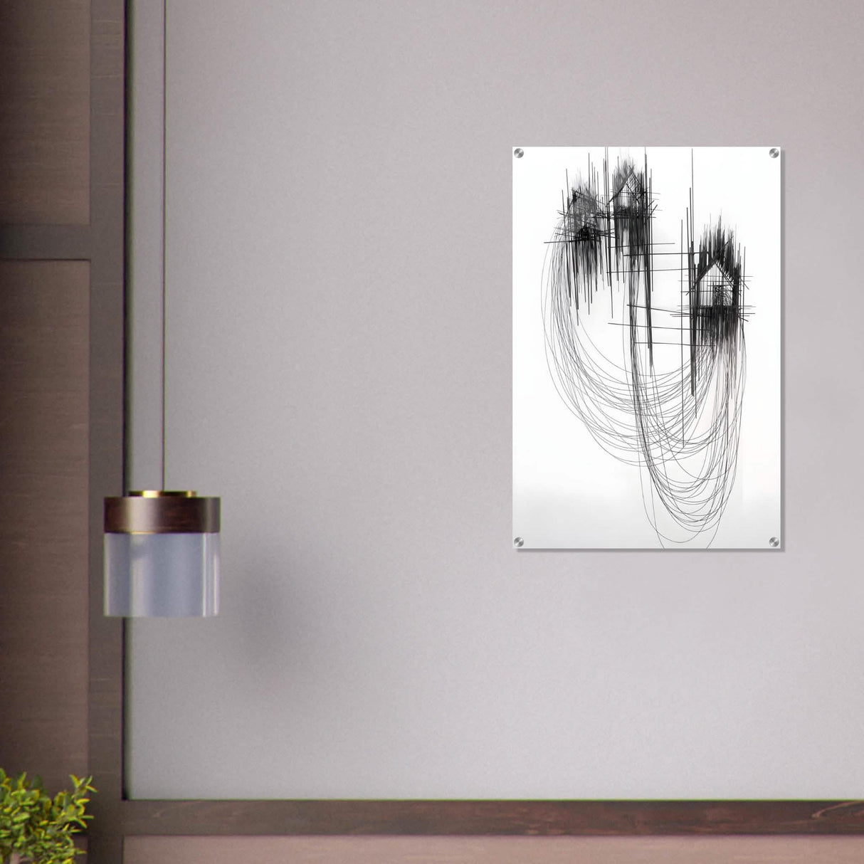 Da Vinci Minimalist Modern Art - Acrylic Print - 60x90 cm / 24x36″ -