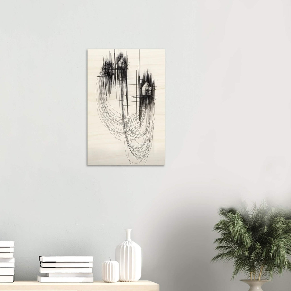 Da Vinci Minimalist Modern Art - Wood Prints - 40x60 cm / 16x24″ - 10 mm