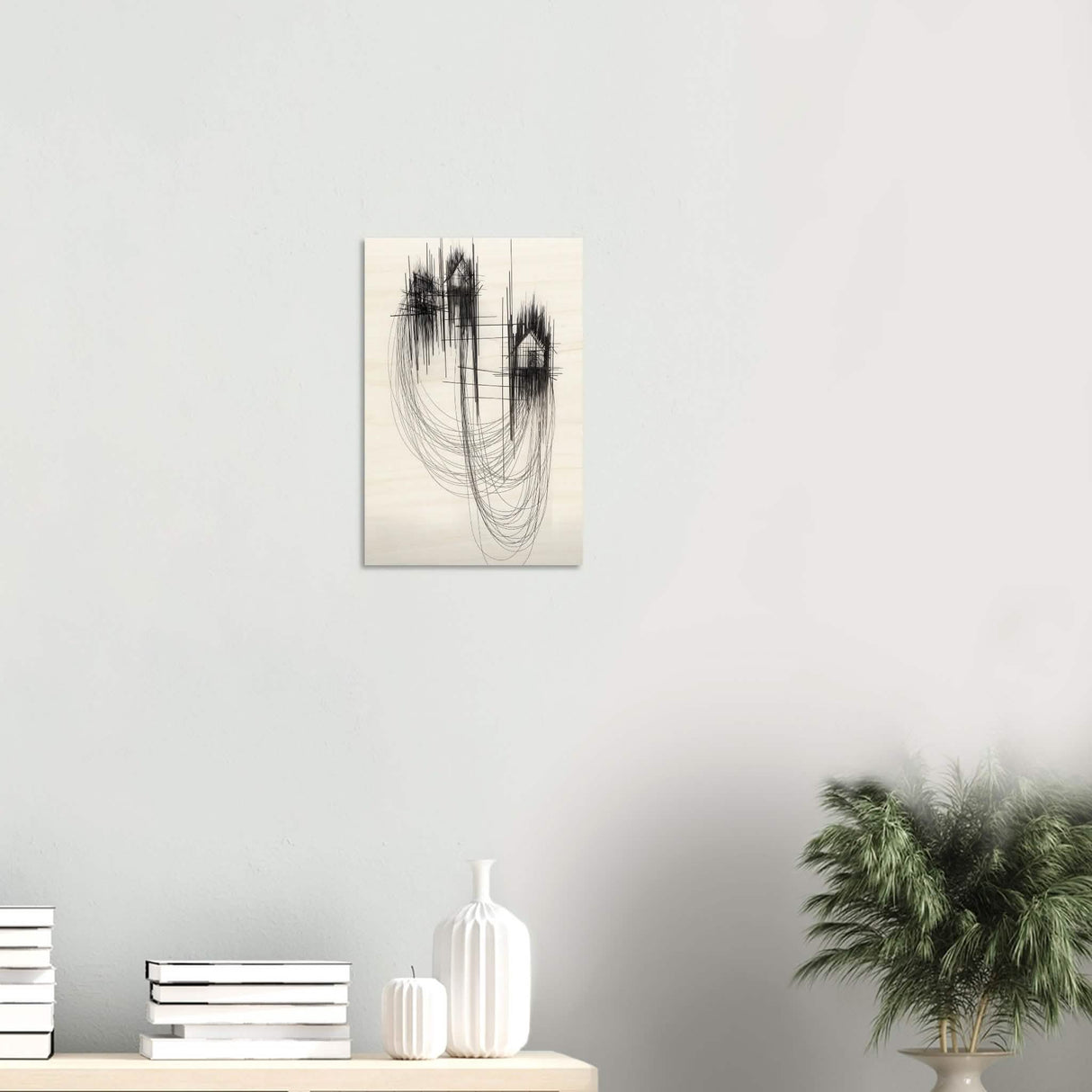 Da Vinci Minimalist Modern Art - Wood Prints - 30x45 cm / 12x18″ - 10 mm