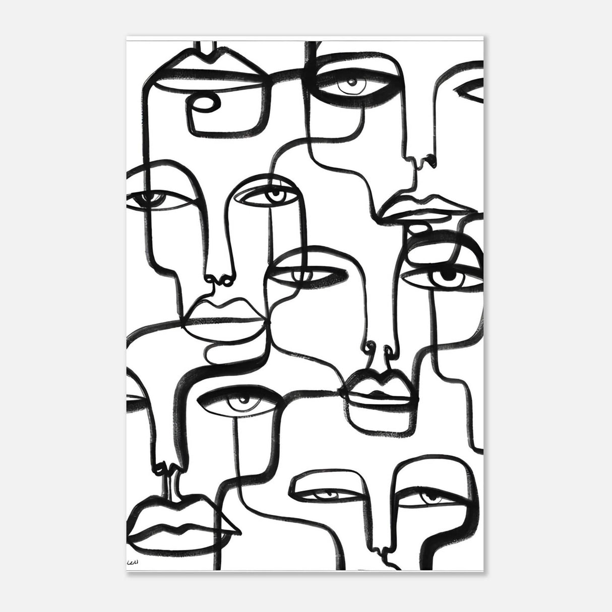 Da Vinci Minimalist Modern Art - Aluminum Print - 40x60 cm / 16x24″ -