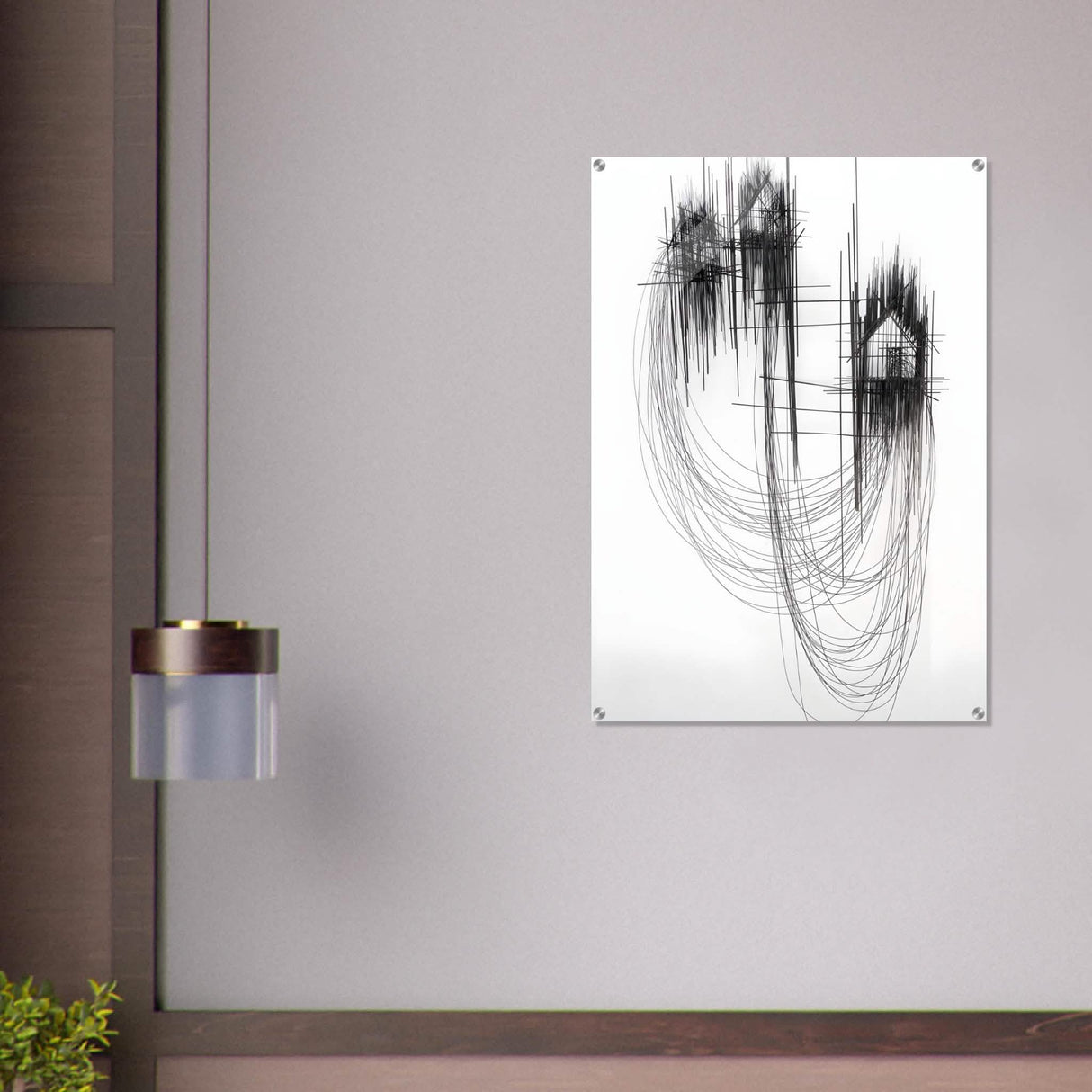 Da Vinci Minimalist Modern Art - Acrylic Print - 70x100 cm / 28x40″ -