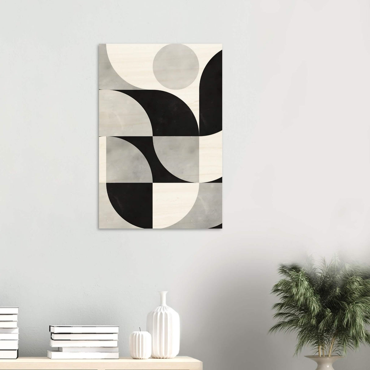 Da Vinci Minimalist Modern Art - Wood Prints - 50x75 cm / 20x30″ - 20 mm