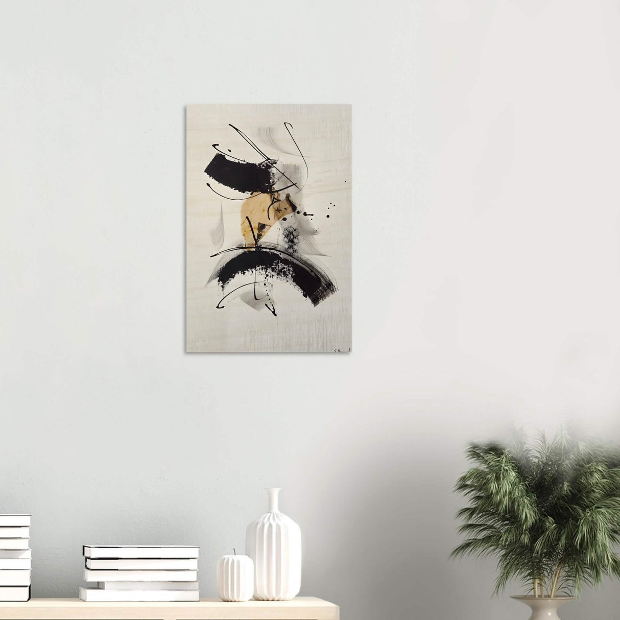 Da Vinci Minimalist Modern Art - Wood Prints - 40x60 cm / 16x24″ - 20 mm