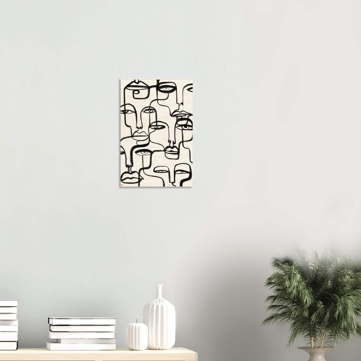 Da Vinci Minimalist Modern Art - Wood Prints - 30x45 cm / 12x18″ - 20 mm