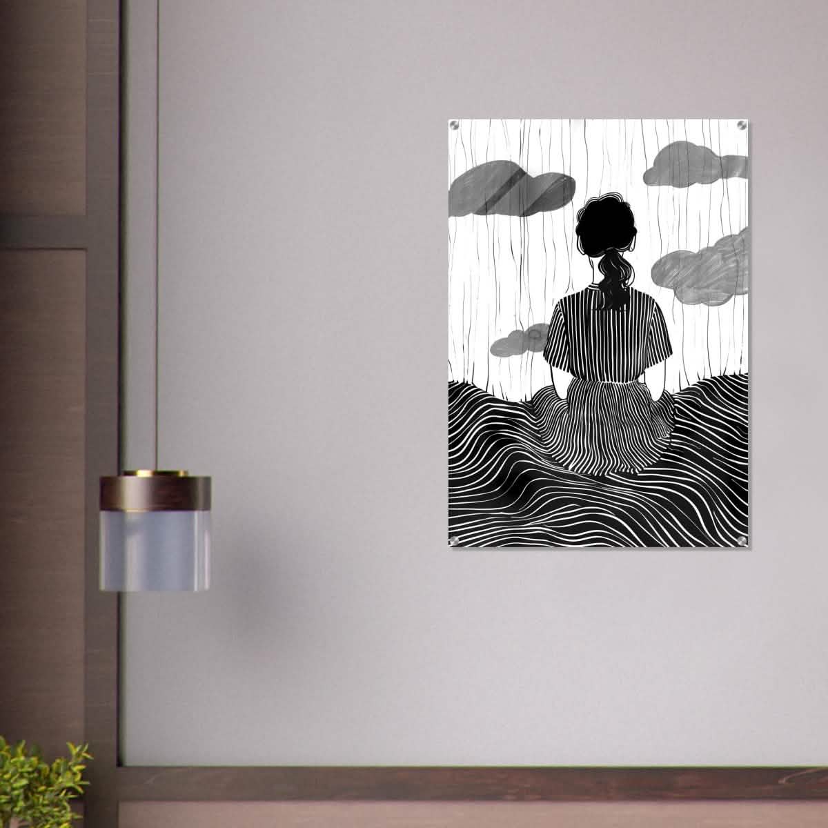 Da Vinci Minimalist Modern Art - Acrylic Print - 70x100 cm / 28x40″ -