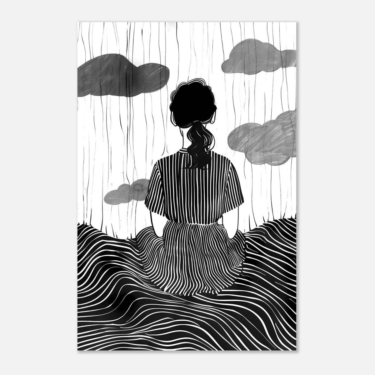 Da Vinci Minimalist Modern Art - Aluminum Print - 30x45 cm / 12x18″ -