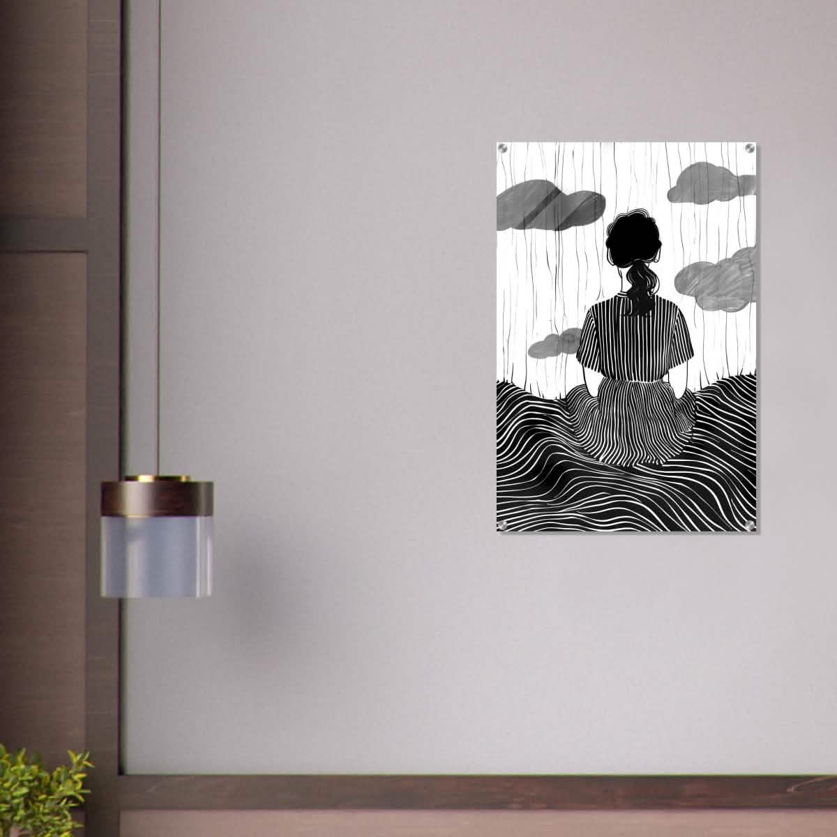 Da Vinci Minimalist Modern Art - Acrylic Print - 60x90 cm / 24x36″ -